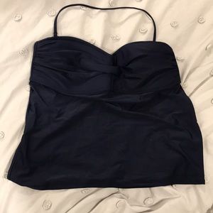 Women’s Navy Blue J. Crew Tankini Top, M and L